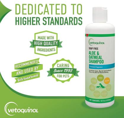 Show full view: Vetoquinol Aloe & Oatmeal Conditioner for Dogs & Cats, 16-fl oz bottle slide 9 of 13