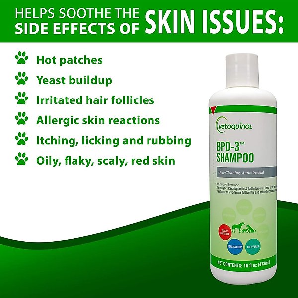 Show full view: Vetoquinol BPO-3 Shampoo for Dogs & Cats, 16-fl oz bottle slide 7 of 11