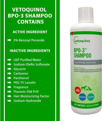 Show full view: Vetoquinol BPO-3 Shampoo for Dogs & Cats, 1-gal bottle slide 6 of 12