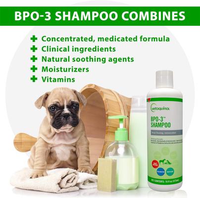 Show full view: Vetoquinol BPO-3 Shampoo for Dogs & Cats, 1-gal bottle slide 5 of 12