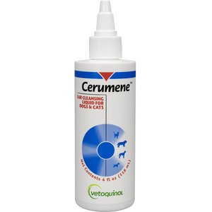 Vetoquinol Cerumene Ear Cleaner for Dogs & Cats, 4-fl oz bottle