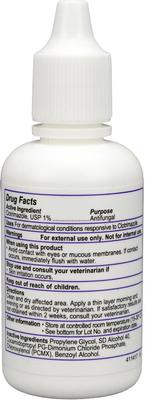 Show full view: Vetoquinol Clotrimazole Antifungal Solution Droppers for Dogs & Cats, 1-oz bottle slide 3 of 7