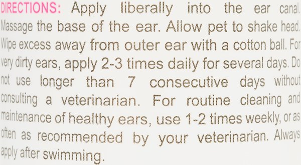 Show full view: Vetoquinol Ear Cleaning Solution for Dogs & Cats, 16-fl oz bottle slide 5 of 14