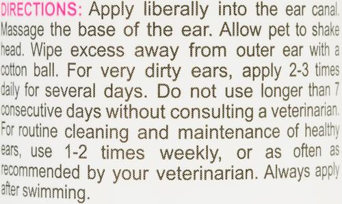 Show full view: Vetoquinol Ear Cleaning Solution for Dogs & Cats, 8-fl oz bottle slide 6 of 15