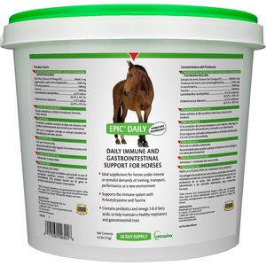 Vetoquinol Epic Daily Immune Support Powder Horse Supplement, 4.4-lb bucket