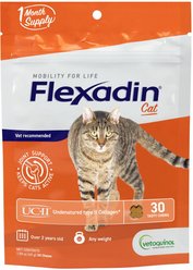 Vetoquinol Flexadin with UCII Cat Supplement, 1.59-oz bag, 30 count