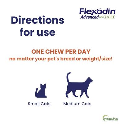 Show full view: Vetoquinol Flexadin with UCII Cat Supplement, 1.59-oz bag, 30 count slide 6 of 9
