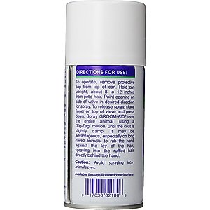 Vetoquinol Groom-Aid Spray for Dogs & Cats, 7-fl oz bottle