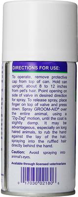 Show full view: Vetoquinol Groom-Aid Spray for Dogs & Cats, 7-fl oz bottle slide 3 of 6