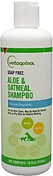 Vetoquinol Itchy Dry Skin Aloe & Oatmeal Soap-Free Dog & Cat Shampoo, 16-fl oz bottle