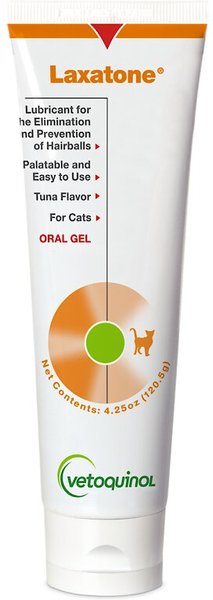 Vetoquinol Laxatone Tuna Flavored Gel Hairball Control Supplement for Cats