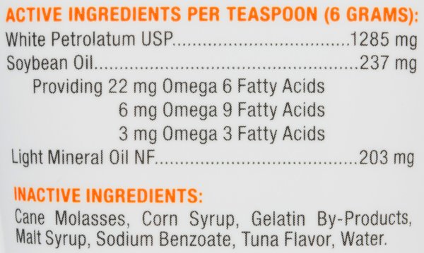 Show full view: Vetoquinol Laxatone Tuna Flavored Gel Hairball Control Supplement for Cats, 4.25-oz tube slide 3 of 7