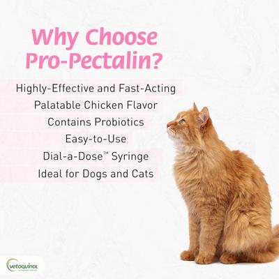 Show full view: Vetoquinol Pro-Pectalin Diarrhea Supplement for Dogs & Cats, 250 count slide 4 of 12
