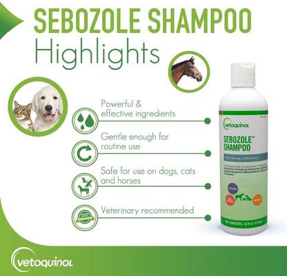 Show full view: Vetoquinol Sebozole Shampoo for Dogs & Cats, 16-fl oz bottle slide 5 of 13