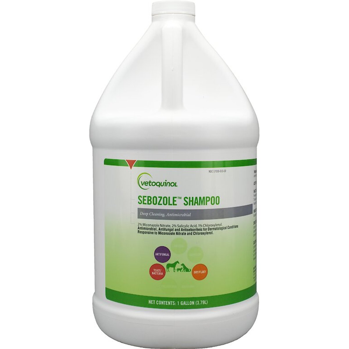 Vetoquinol Vet Solutions Sebozole Shampoo for Dogs & Cats, 1-gal