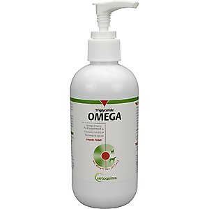 Vetoquinol Triglyceride OMEGA Omega-3 Fatty Acid Liquid Supplement for Cats & Dogs, 8-fl oz bottle