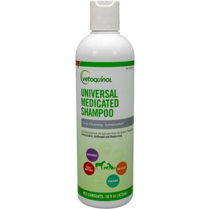 Vetoquinol Universal Medicated Shampoo for Dogs & Cats, 16-fl oz bottle