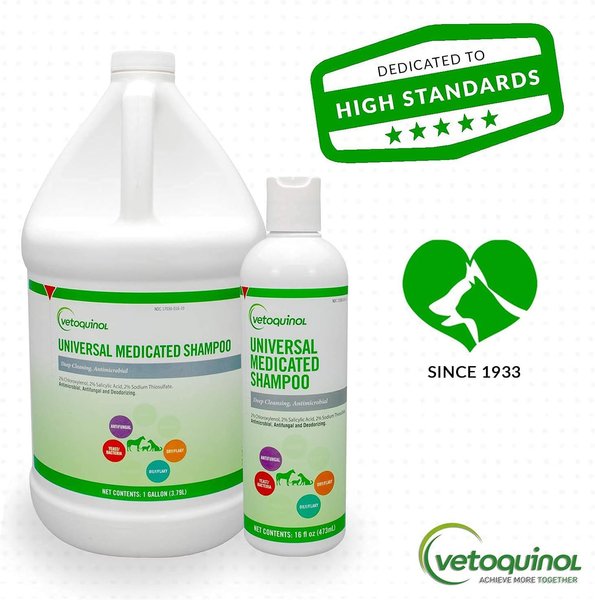 Show full view: Vetoquinol Universal Medicated Shampoo for Dogs & Cats, 16-fl oz bottle slide 6 of 9