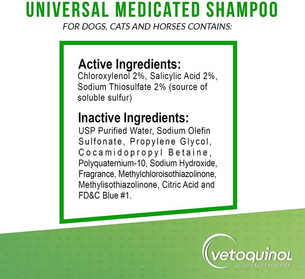 Show full view: Vetoquinol Universal Medicated Shampoo for Dogs & Cats, 16-fl oz bottle slide 4 of 9