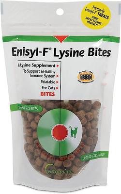Show full view: Vetoquinol Viralys (L-Lysine) Oral Gel for Cats, 5-oz & Vetoquinol Enisyl-F Lysine Bites Chicken Liver Flavored Cat Treats, 6.35-oz bag slide 4 of 7