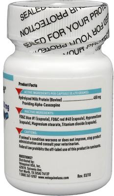 Vetoquinol Zylkene Capsules Calming Supplement for Dogs