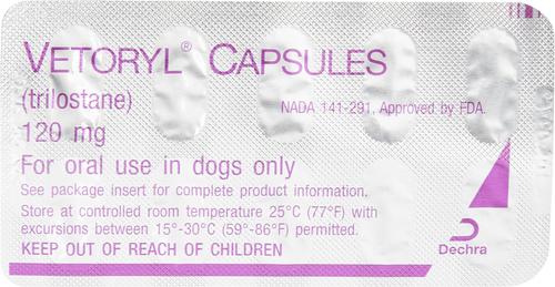 Show full view: Vetoryl (trilostane) Capsules for Dogs, 120-mg, 60 capsules slide 3 of 8