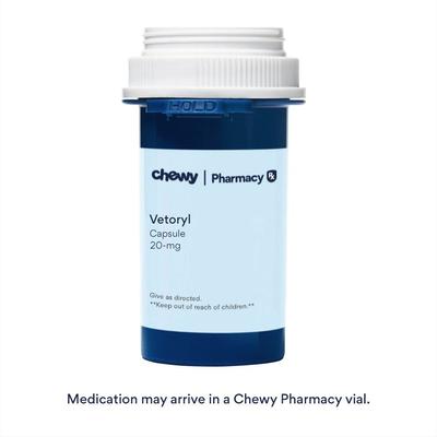 Show full view: Vetoryl (trilostane) Capsules for Dogs, 20-mg, 30 capsules slide 2 of 5