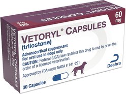 Vetoryl (trilostane) Capsules for Dogs, 60-mg, 60 capsules