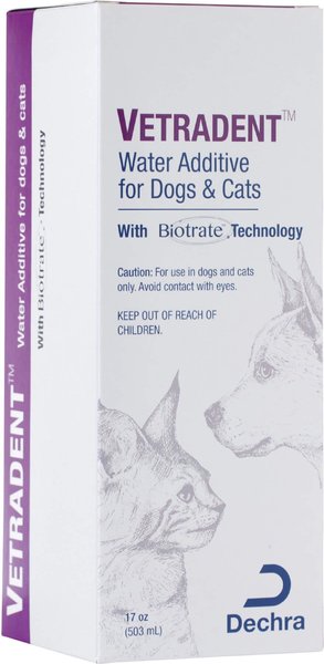 VETRADENT Dog & Cat Dental Water Additive, 17-fl oz bottle