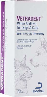 Show full view: VETRADENT Dog & Cat Dental Water Additive, 17-fl oz bottle slide 4 of 5