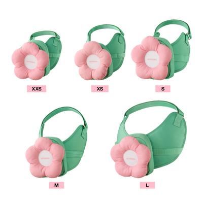 Show full view: VETRESKA 3-in-1 Flora Dog Backpack & Harness Set, Pink/Green, Large: 25 to 35-in chest slide 7 of 10