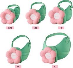 VETRESKA 3-in-1 Flora Dog Backpack & Harness Set, Pink/Green, Small: 19 to 26-in chest slide 2 of 9