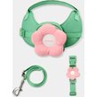 Show in main carousel: VETRESKA 3-in-1 Flora Dog Backpack & Harness Set, Pink/Green, XX-Small: 13 to 17-in chest slide 3 of 10
