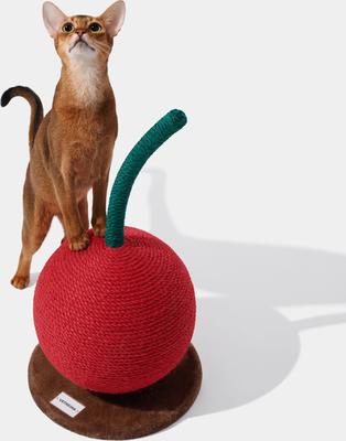 Show full view: VETRESKA Cherry Scratching Ball Cat Toy slide 5 of 9