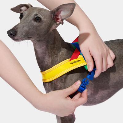 Show full view: VETRESKA Chroma Dog Harness & Leash Set, Yellow, Medium: 23 to 30-in chest slide 7 of 10
