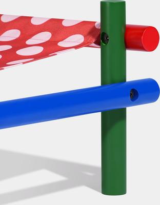 Show full view: VETRESKA Chroma Elevated Dog & Cat Bed, Medium, Red slide 7 of 9