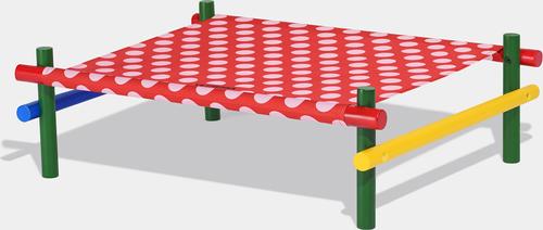 Show full view: VETRESKA Chroma Elevated Dog & Cat Bed, Medium, Red slide 5 of 9