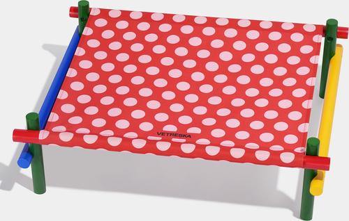 Show full view: VETRESKA Chroma Elevated Dog & Cat Bed, Medium, Red slide 2 of 9