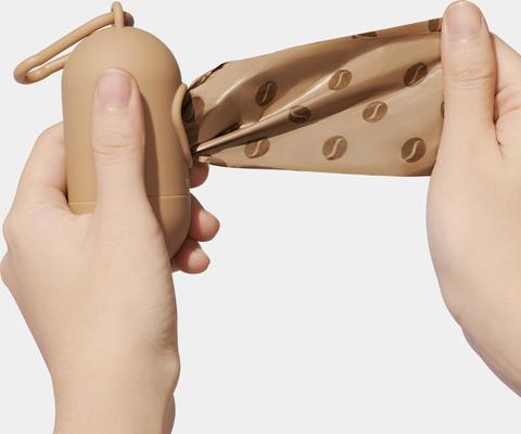 Show full view: VETRESKA Coffee Dog Poop Bag Dispenser with Bags, 7 count slide 6 of 9