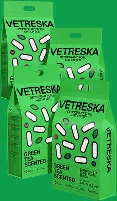 Show full view: VETRESKA Deodorant Green Tea Scented Tofu Cat Litter, 5.5-lb bag slide 10 of 10