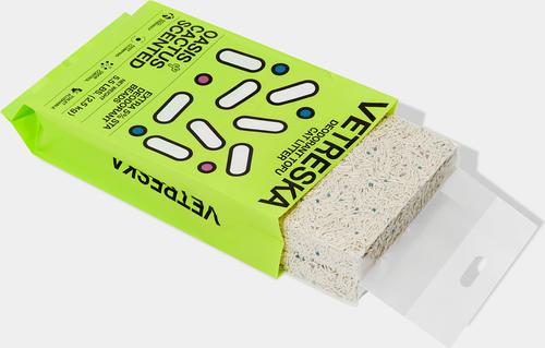 Show full view: VETRESKA Deodorant Oasis Cactus Scented Tofu Cat Litter, 5.5-lb bag slide 9 of 10