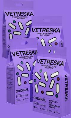 Show full view: VETRESKA Deodorant Original Tofu Cat Litter, 5.5-lb bag slide 10 of 11