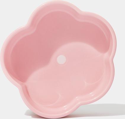Show full view: VETRESKA Flora Ceramic Elevated Dog & Cat Bowl, Pink/Green, Medium: 40-oz slide 4 of 11