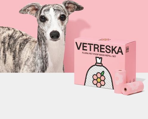 Show full view: VETRESKA Flora Dog Poop Bags Refill Set, 20 count slide 2 of 10