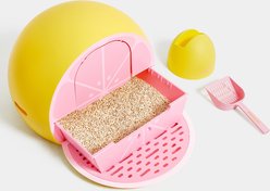 VETRESKA Grapefruit Kitty Kove Cat Litter Box