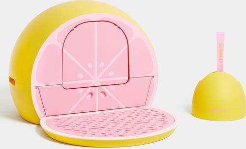 Show full view: VETRESKA Grapefruit Kitty Kove Cat Litter Box slide 3 of 11