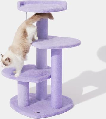 Show full view: VETRESKA Heartpurrple 4-Level Cat Tree, Purple, Large slide 6 of 10
