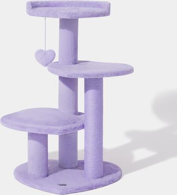 Show full view: VETRESKA Heartpurrple 4-Level Cat Tree, Purple, Large slide 2 of 10