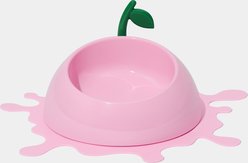 VETRESKA Juicy Peach Dog & Cat Bowl, Spoon & Mat Set, Pink, Medium: 14-oz