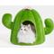 Show in main carousel: VETRESKA Oasis Cactus Dog & Cat Bed with Removable Cover, Green, Medium slide 1 of 10